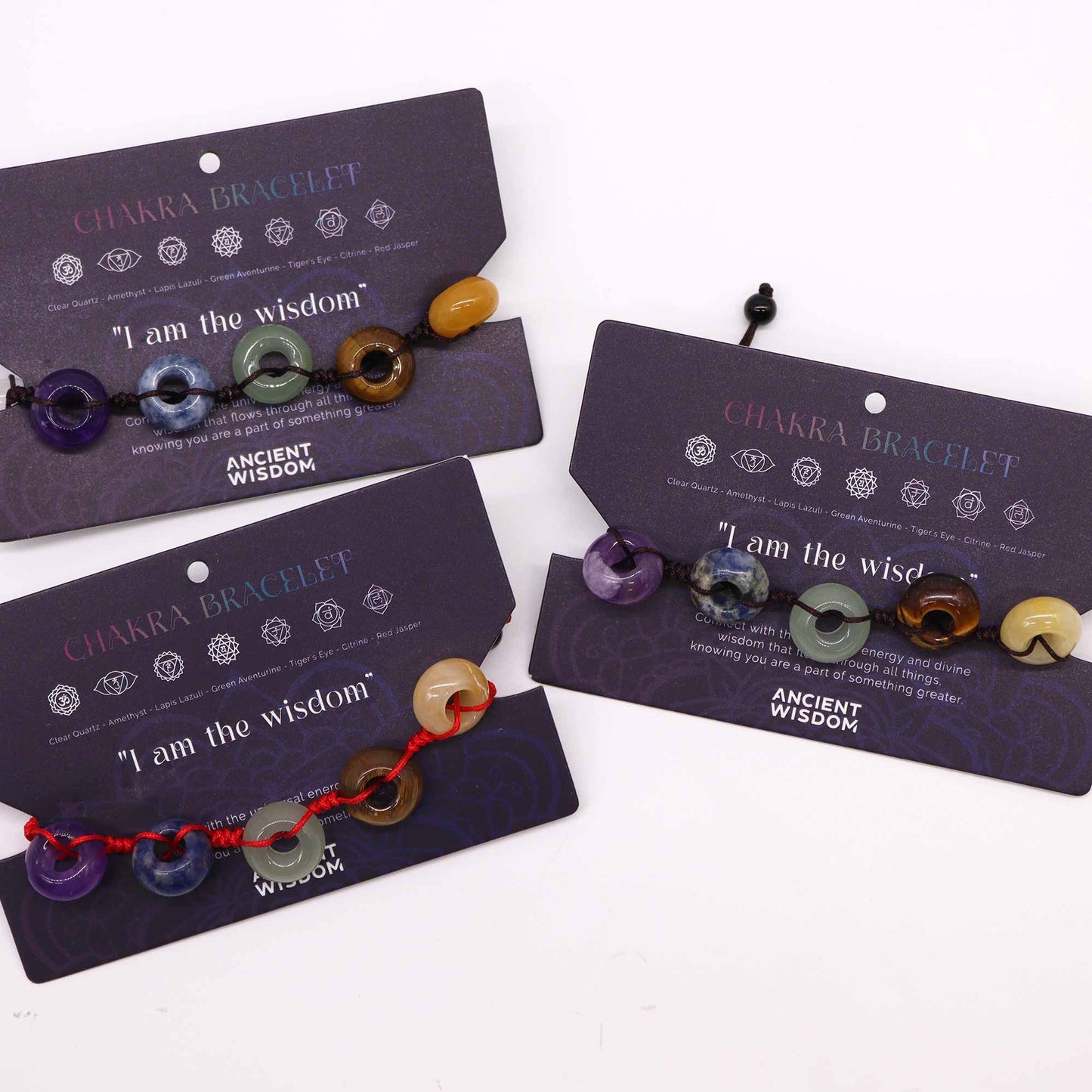 Cord Chakra Bracelets - Beads