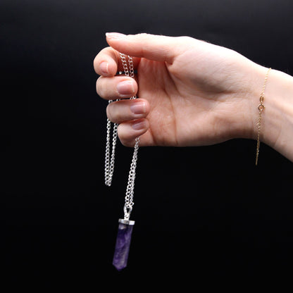 Gemstone pendant in a classic faceted cut – tiger's eye