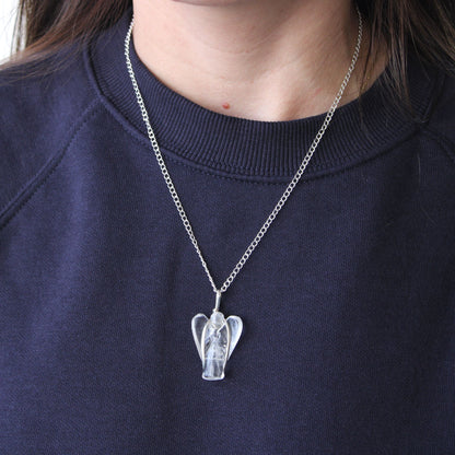 Guardian Angel pendant made of gemstone – tiger's eye