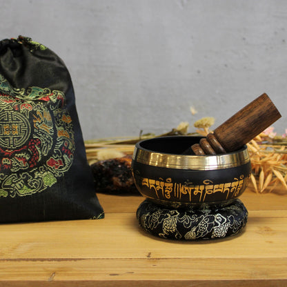 Singing Bowl Set Lotus Flower