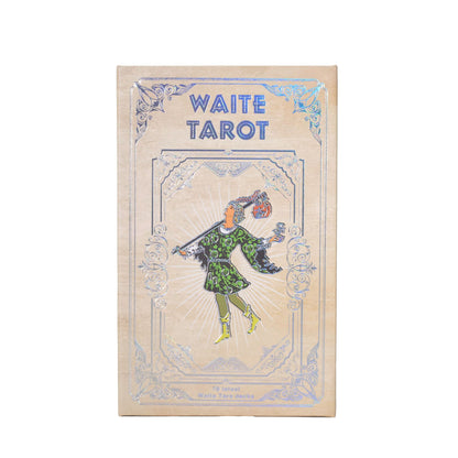 Silver Metallic Waite Tarot Card Set - with Guidebook