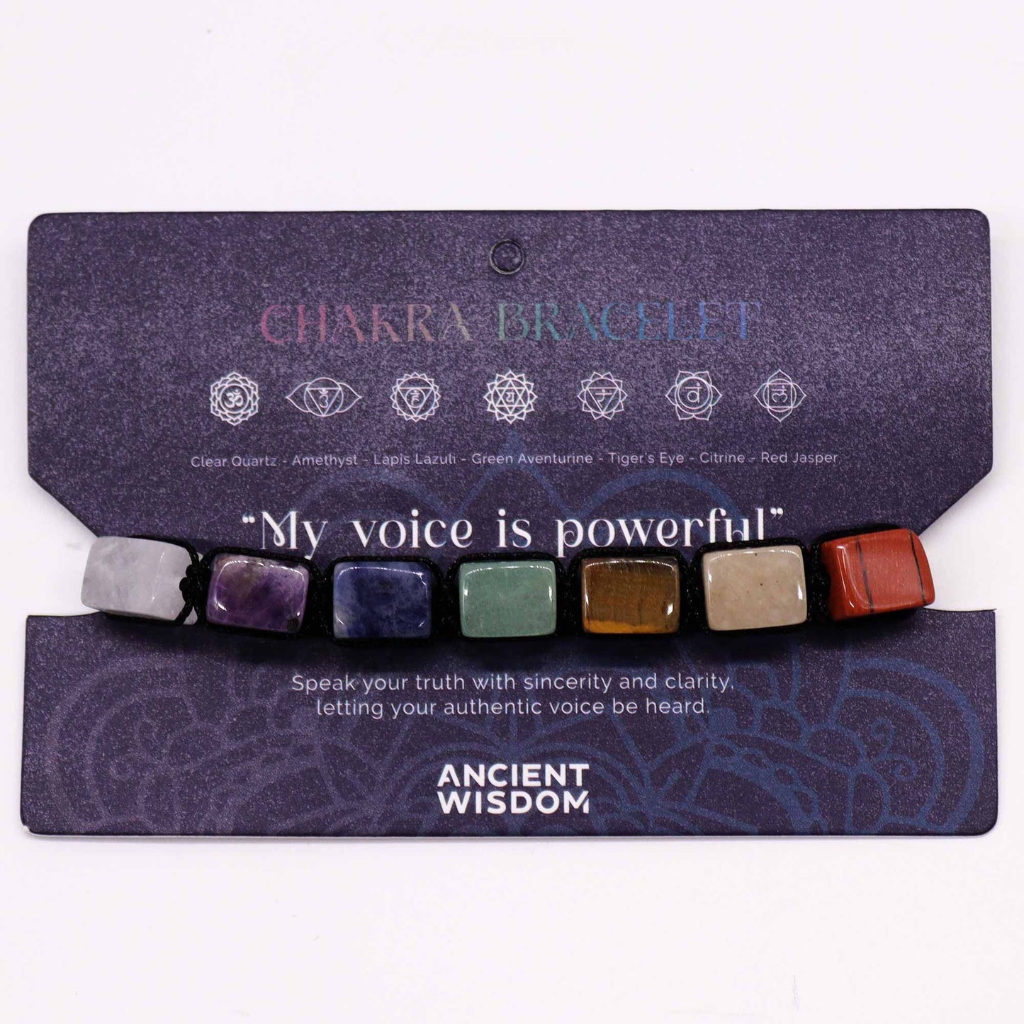 Macrame Chakra Bracelets - Tumbled Stones