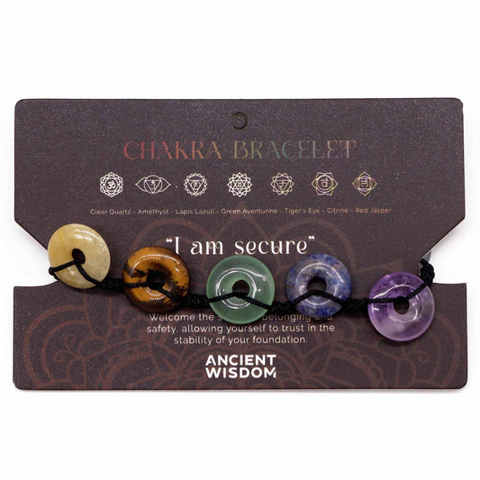 Cord chakra bracelets – large donuts