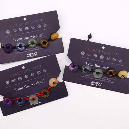 Cord Chakra Bracelets - Beads
