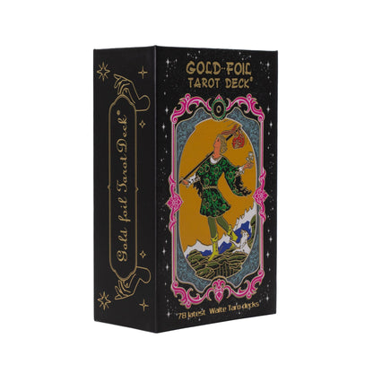 Golden Metallic Tarot Card Set - with Guidebook