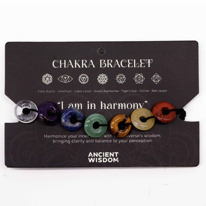 Chakra string bracelets – mini doughnuts