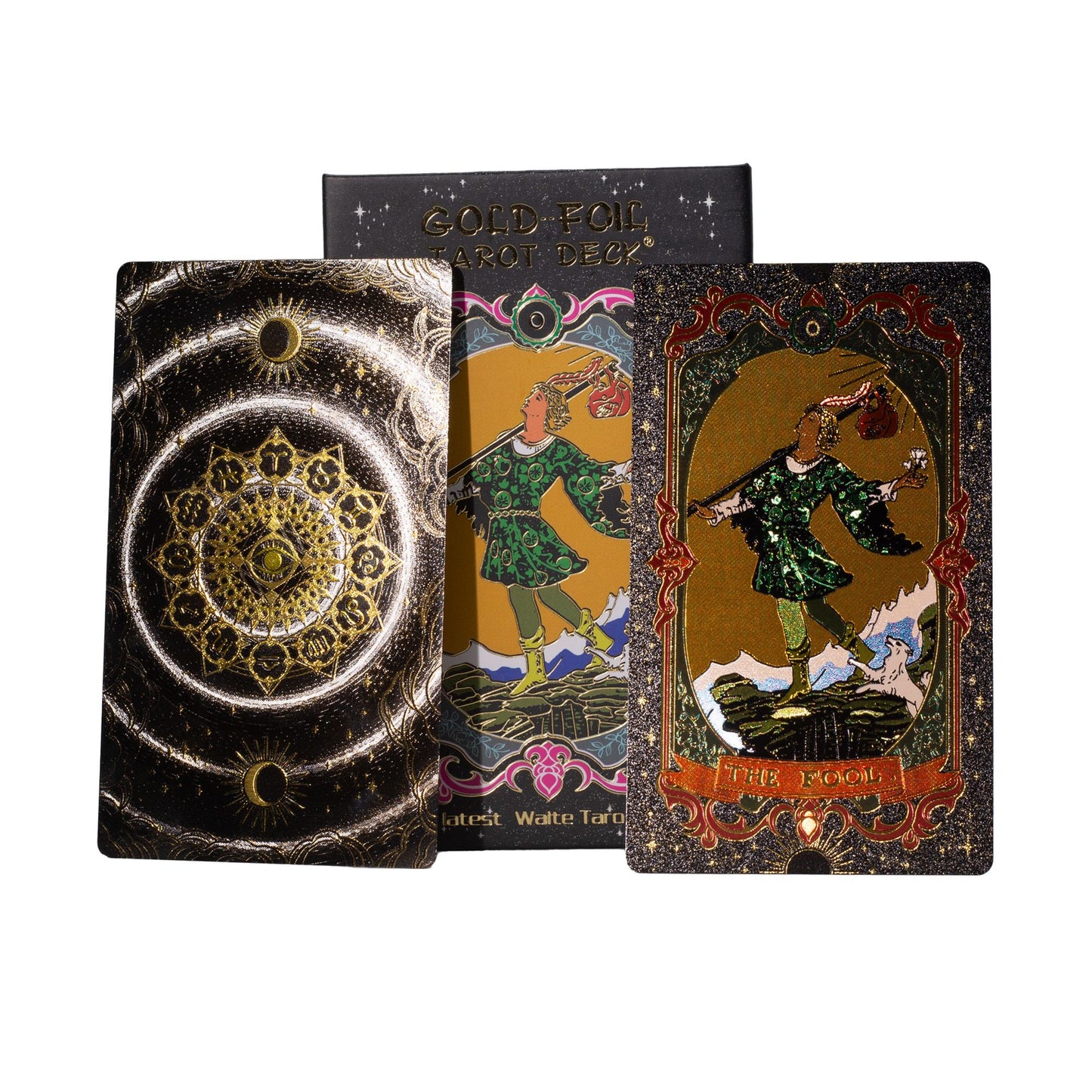 Golden Metallic Tarot Card Set - with Guidebook