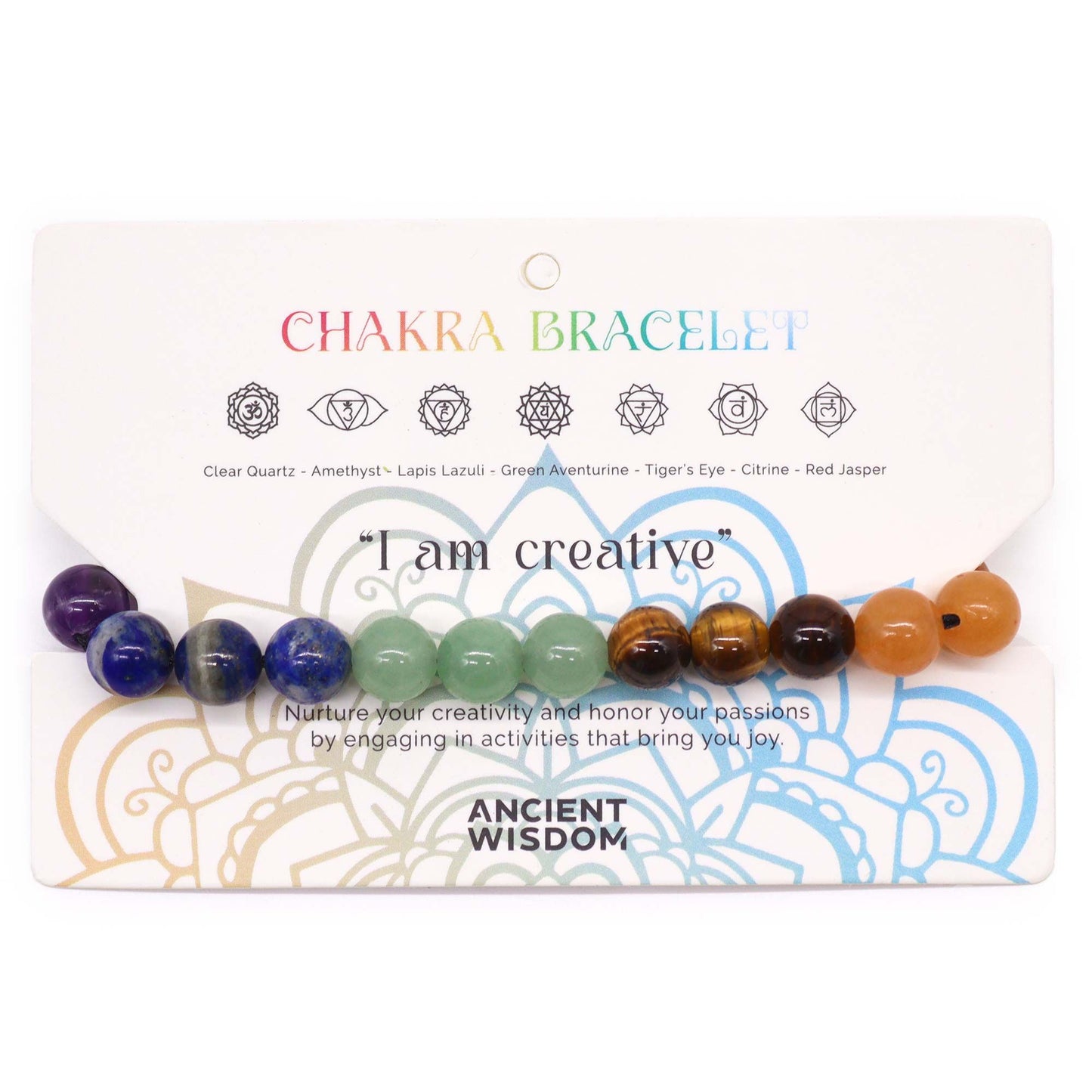 Chakra Cord Bracelets - 21 stones