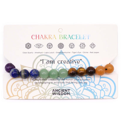 Chakra Cord Bracelets - 21 stones