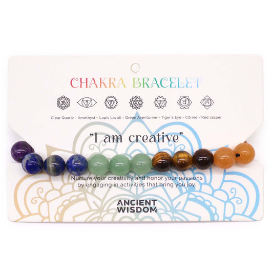 Chakra Cord Bracelets - 21 stones
