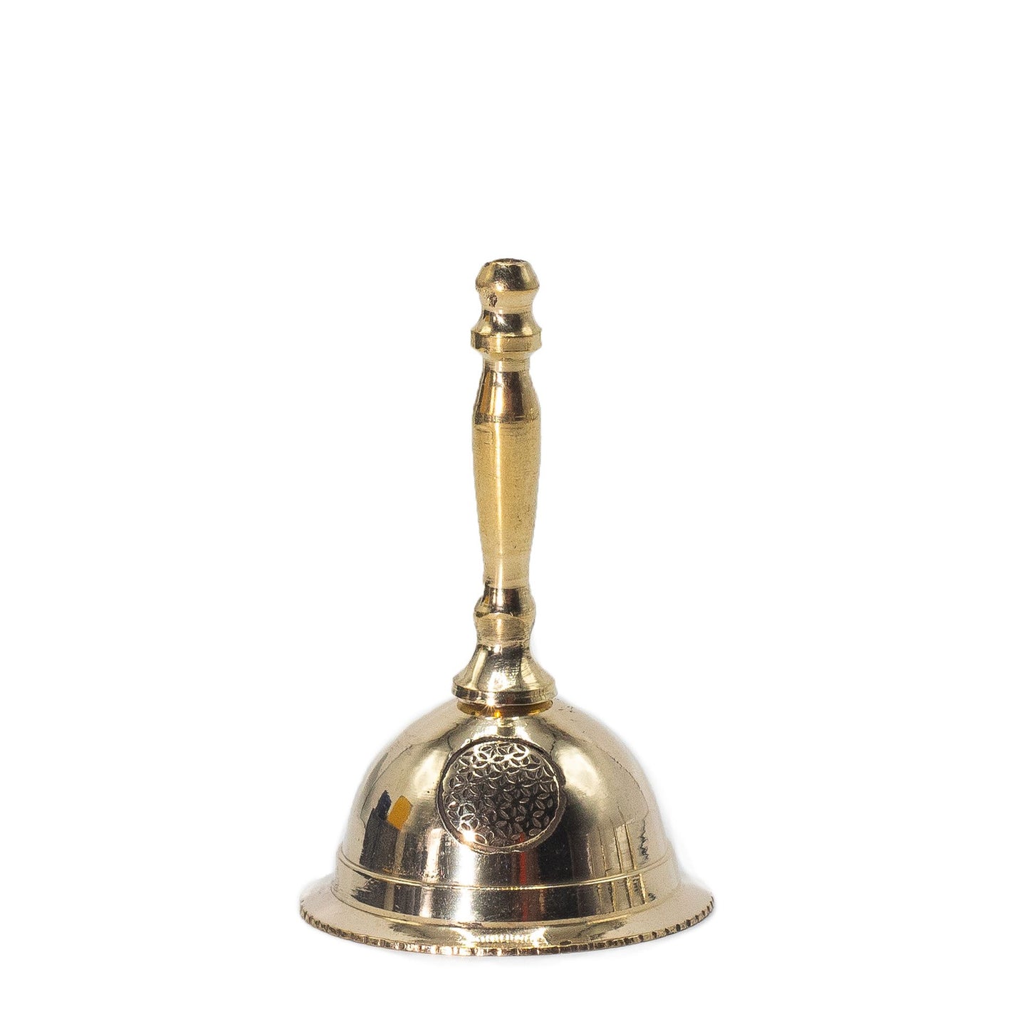Small brass altar bell – Flower of Life