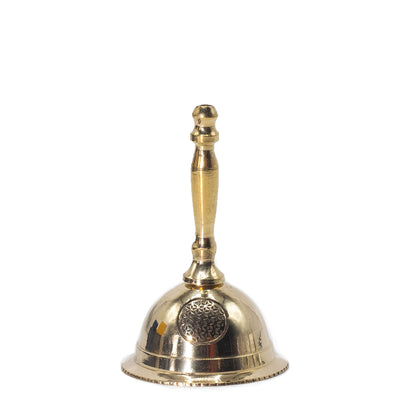 Small brass altar bell – Flower of Life