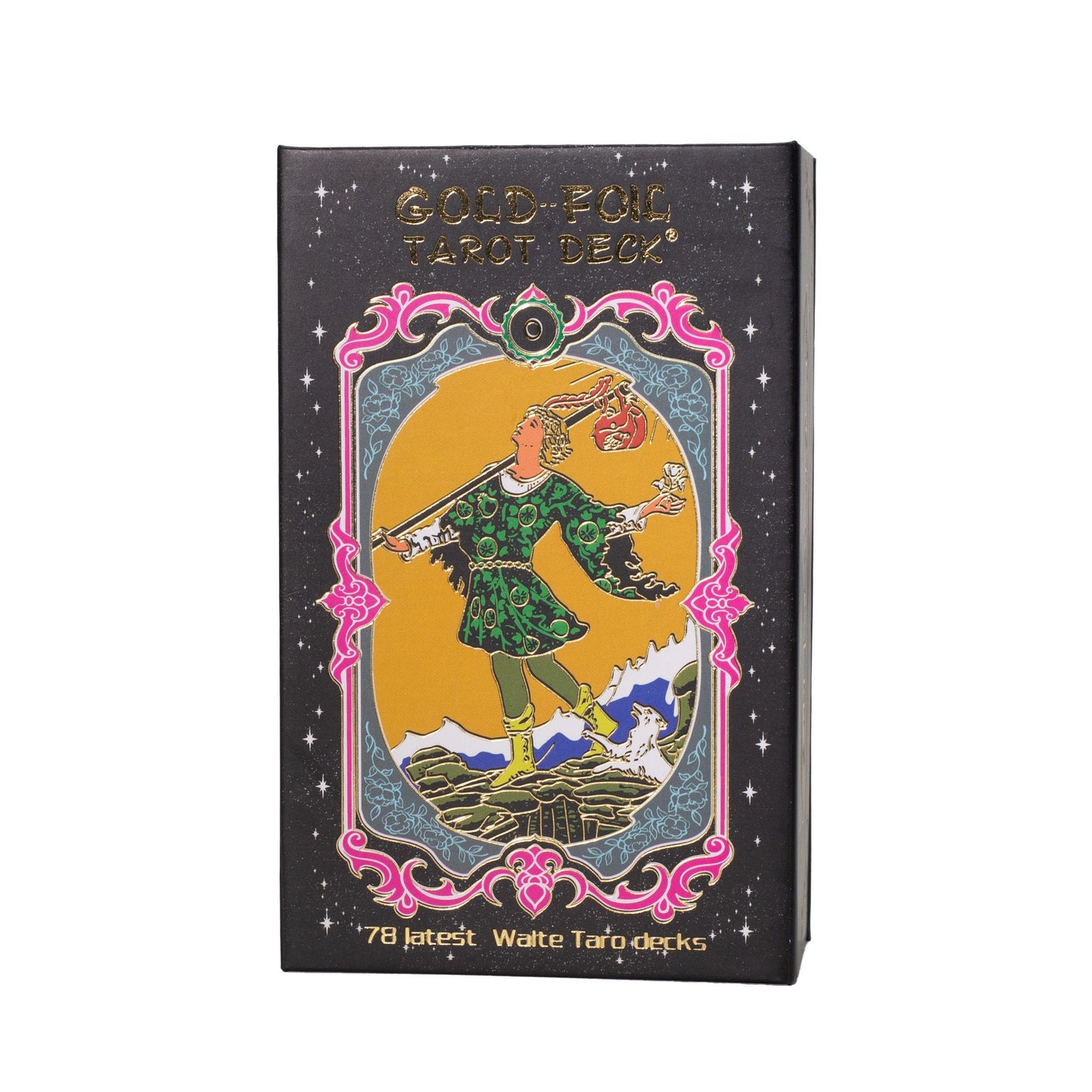 Golden Metallic Tarot Card Set - with Guidebook
