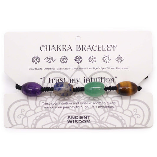 Cord Chakra Bracelets - Beads