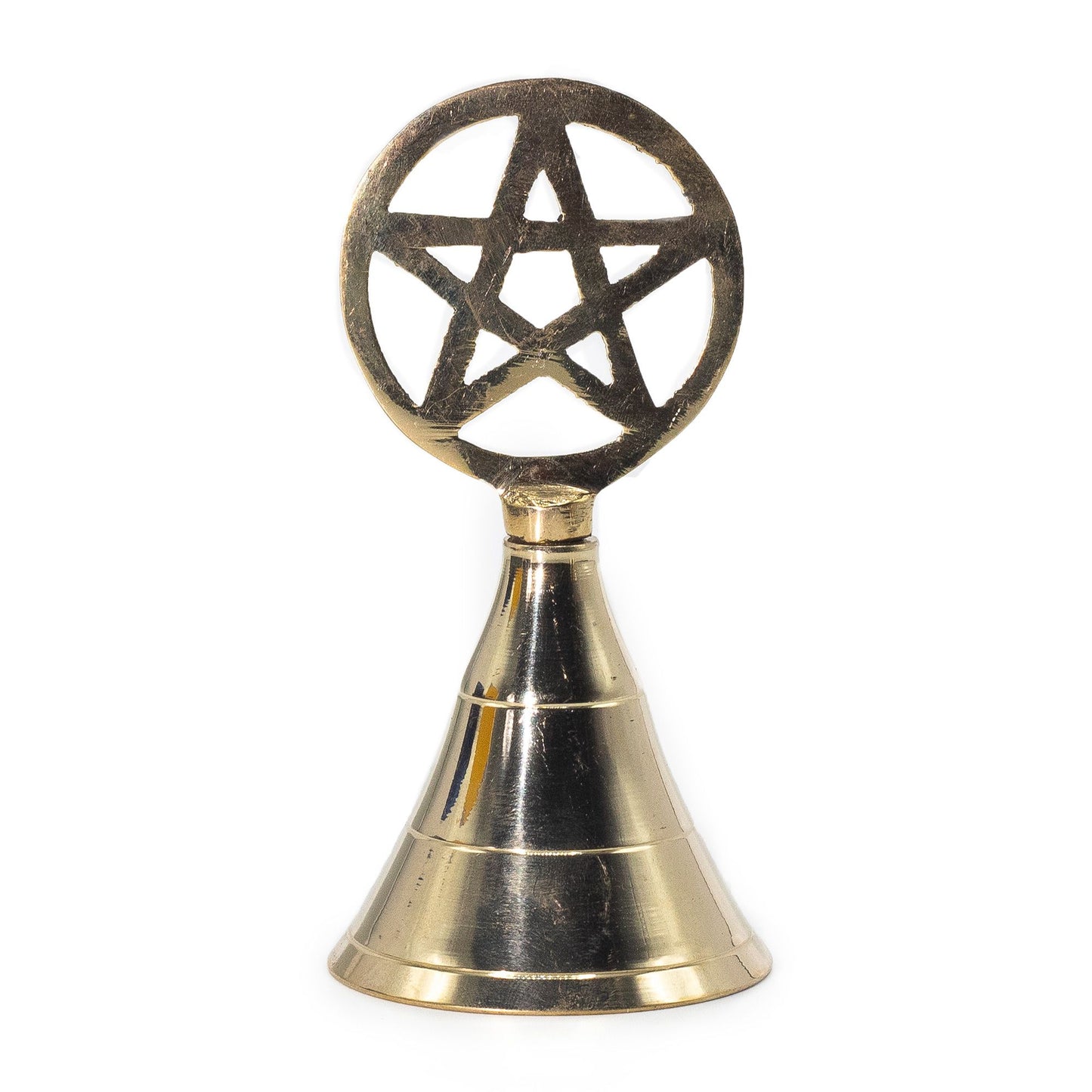 Altar brass bell - pentagram
